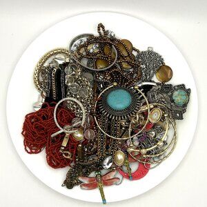 2 lbs Estate Jewelry Lot Vintage to Now Costume Clean Wearable Resell Craft